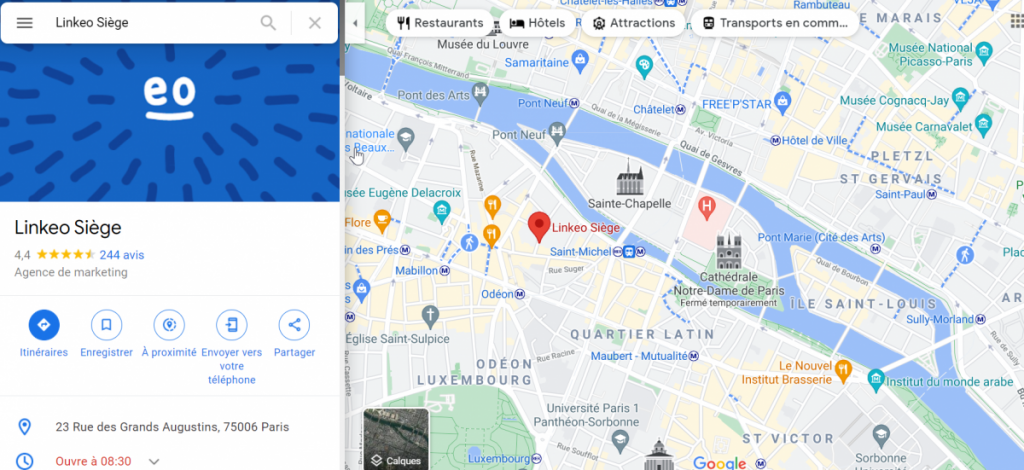 GMB-Linkeo-Siege-Google-Maps